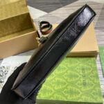 JACKIE SMALL SHOULDER BAG 27 IN BLACK CRACKED LACQUER GOLD HARDWARE - Image 4