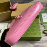 JACKIE SMALL SHOULDER BAG 27 IN PINK CRACKED LACQUER GOLD HARDWARE - Image 6