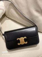 Celine Triomphe Black Smooth Leather 20cm