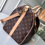 LV Monogram Canvas Keepall Bandoulière 55 Leather Duffle Bag - Image 7