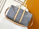 Louis Vuitton LV Keepall Denim bandouliere 55 Grey - Image 9