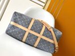 Louis Vuitton LV Keepall Denim bandouliere 55 Grey - Image 7
