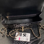 Chanel Patent Quilted Mini Top Handle Flap Bag - Image 6
