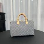Louis Vuitton Speedy Soft 30 bag in Monogram Denim canva - Image 4