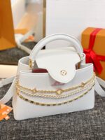 Louis Vuitton Capucines BB handbag in white Taurillon leather - Image 6