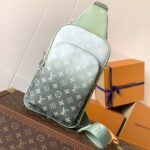 LV AVENUE SLINGBAG 31 IN WHITE AND BLACK OMBRE MONOGRAM CANVAS