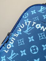 LV AVENUE SLINGBAG 31 IN BLUE AND BROWN TAIGA LEATHER - Image 8