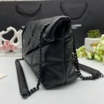 Saint Laurent Small Loulou Puffer shoulder bag in black with Chain Strap - Image 5