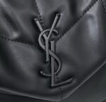 Saint Laurent Puffer Loulou medium shoulder bag in black - Image 2