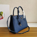 PRA GALLERIA 28 BAG IN NAVY BLUE SAFFIANO LEATHER - Image 3