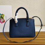 PRA GALLERIA 28 BAG IN NAVY BLUE SAFFIANO LEATHER - Image 2