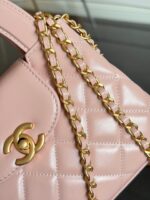 CHANEL KELLY BAG 19 IN LIGHT PINK CALFSKIN GOLD HARDWARE - Image 6