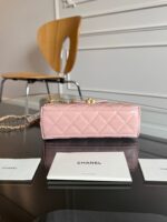 CHANEL KELLY BAG 19 IN LIGHT PINK CALFSKIN GOLD HARDWARE - Image 4