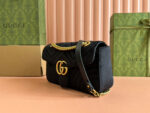 GUCCI 26S GG MARMONT MATELASSE 26 IN BLACK VELVET - Image 3