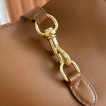 Jackie Small Shoulder Bag Brown Leathe - Image 5