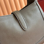 GUCCI JACKIE 1961 SMALL BAG 28 CM IN DARK BROWN LEATHER WITH GOLD HARDWARE - Image 7