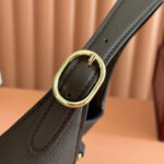 GUCCI JACKIE 1961 SMALL BAG 28 CM IN DARK BROWN LEATHER WITH GOLD HARDWARE - Image 6