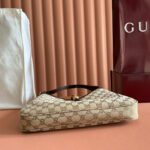 GUCCI JACKIE MONOGRAM 28 CM IN LIGHT BROWN CANVAS - Image 8