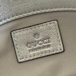 GUCCI GG MARMONT BAG 16 IN SILVER LAMBSKIN - Image 3