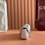 GUCCI GG MARMONT BAG 16 IN SILVER LAMBSKIN - Image 6