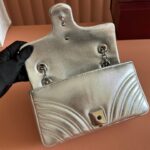 GUCCI GG MARMONT BAG 22 IN SILVER LAMBSKIN - Image 6