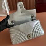 GUCCI GG MARMONT BAG 26 IN SILVER LAMBSKIN - Image 6