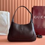GUCCI JACKIE SLIM SHOULDER BAG 28 IN DARK BROWN - Image 2