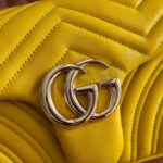 GUCCI GG MARMONT BAG 26 IN YELLOW LAMBSKIN - Image 3