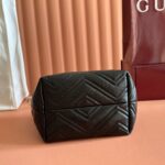GUCCI 26S GG MARMONT TOTE BAG 17 IN BLACK CALFSKIN - Image 2