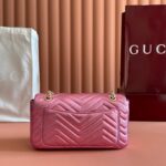 GUCCI GG MARMONT BAG 22 IN METALLIC PINK LAMBSKIN - Image 2