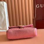 GUCCI GG MARMONT BAG 22 IN METALLIC PINK LAMBSKIN - Image 3