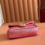 GUCCI GG MARMONT BAG 16 IN METALLIC PINK LAMBSKIN - Image 4