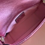 GUCCI GG MARMONT BAG 16 IN METALLIC PINK LAMBSKIN - Image 6