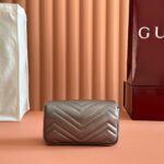 GUCCI GG MARMONT BAG 16 IN WARM GRAY BROWN LAMBSKIN - Image 2