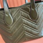 GUCCI GG MARMONT TOTE BAG 17 IN MOSS GREEN - Image 5