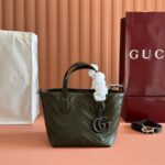 GUCCI GG MARMONT TOTE BAG 17 IN MOSS GREEN
