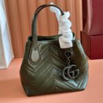 GUCCI GG MARMONT TOTE BAG 17 IN MOSS GREEN - Image 2