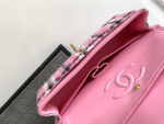 CC MEDIUM 25 CLASSIC BAG IN LIGHT PINK MIX BLACK WOOL TWEED - Image 7