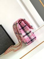 CC MEDIUM 25 CLASSIC BAG IN LIGHT PINK MIX BLACK WOOL TWEED - Image 9