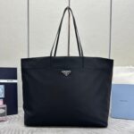 MEDIUM SHOPPING BAG 40 IN BLACK RE-NYLON FABRIC