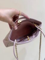 Chanel Calfskin Suede Quilted Mini 31 Shopping Bag - Image 4