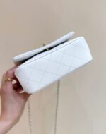 Chanel Nano Coco White Handle bag Gold Hardware - Image 6