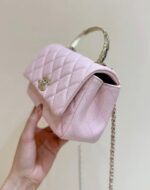 CHANEL 25S COCO CRUSH HANDLE 18 IN PINK GOLD HARDWARE - Image 3