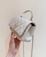 Chanel Nano Coco Handle bag Gold Hardware - Image 3
