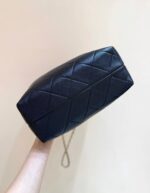 Chanel Suede Calfskin Shiny Lambskin Quilted Shopping Bag - Image 5