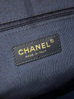 Chanel Suede Calfskin Shiny Lambskin Quilted Shopping Bag - Image 6
