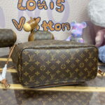 LV M12061 Louis Vuitton Reversible Neverfull Inside Out MM Handbag Brown - Image 5