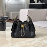 Chanel 25 Bag Black with Gold Hardware Caviar Leather