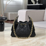 Chanel 25 Bag Black with Gold Hardware Caviar Leather - Image 2