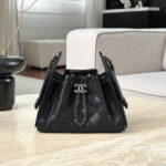 CHANEL 25 Bag Mini Black with Sliver Hardware